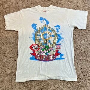 Vintage 1990 Cincinnati Reds World Series Champions T-Shirt L Made in USA MLB